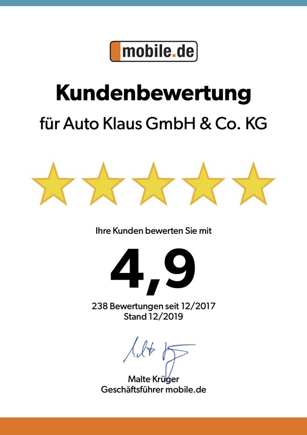 Kundenbewertung Auto Klaus